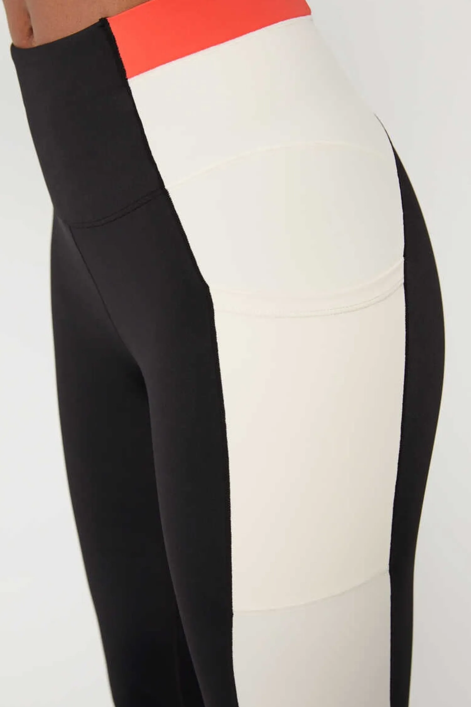 Dash and Stars Calcas-Leggings Crop Color Block 4D Stretch