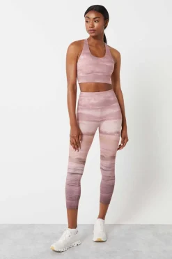 Dash and Stars Calcas-Leggings Crop Sunset 4D Stretch