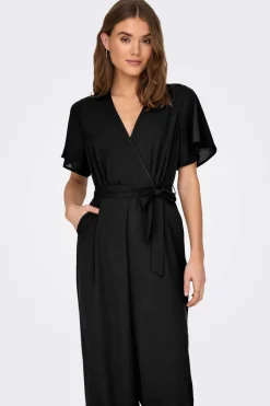 Only Vestidos E Macacoes-Macacao Comprido Manga Curta