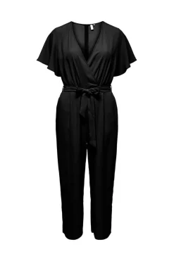 Only Vestidos E Macacoes-Macacao Comprido Manga Curta