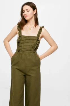 Springfield Vestidos E Macacoes-Macacao Plissado Algodao