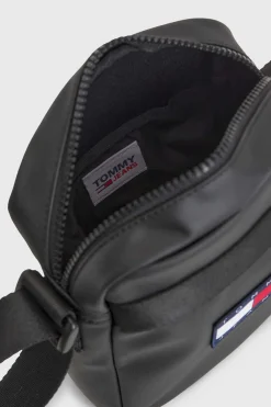 Tommy Jeans Mala De Tiracolo Homem Com Bandeira. Preto New