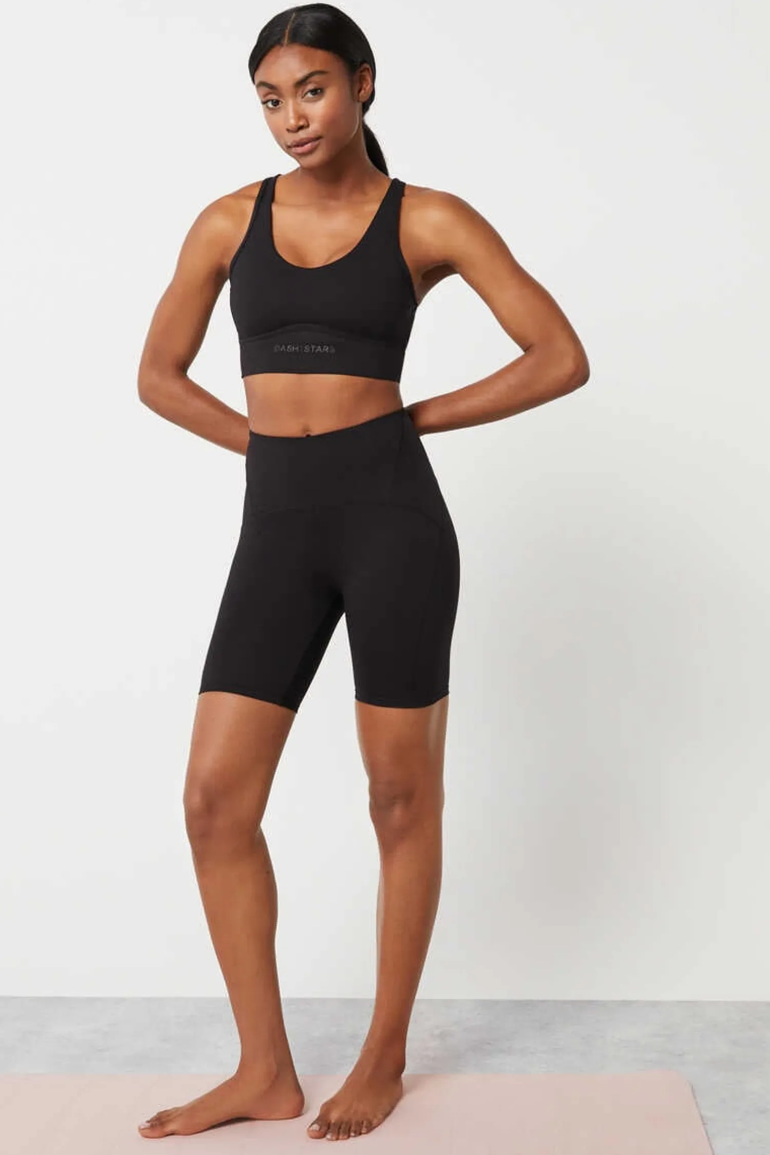 Dash and Stars Calcas-Malhas Ciclista Preta Soft Move