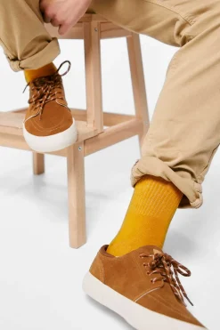 Springfield Meia Canelada Basica Camelo Sale