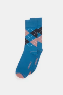 Springfield Meia Losangos Azul Sale