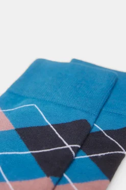 Springfield Meia Losangos Azul Sale