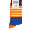 Jack&Jones Meias Altas Combinadas Cores Neon Azul Clearance
