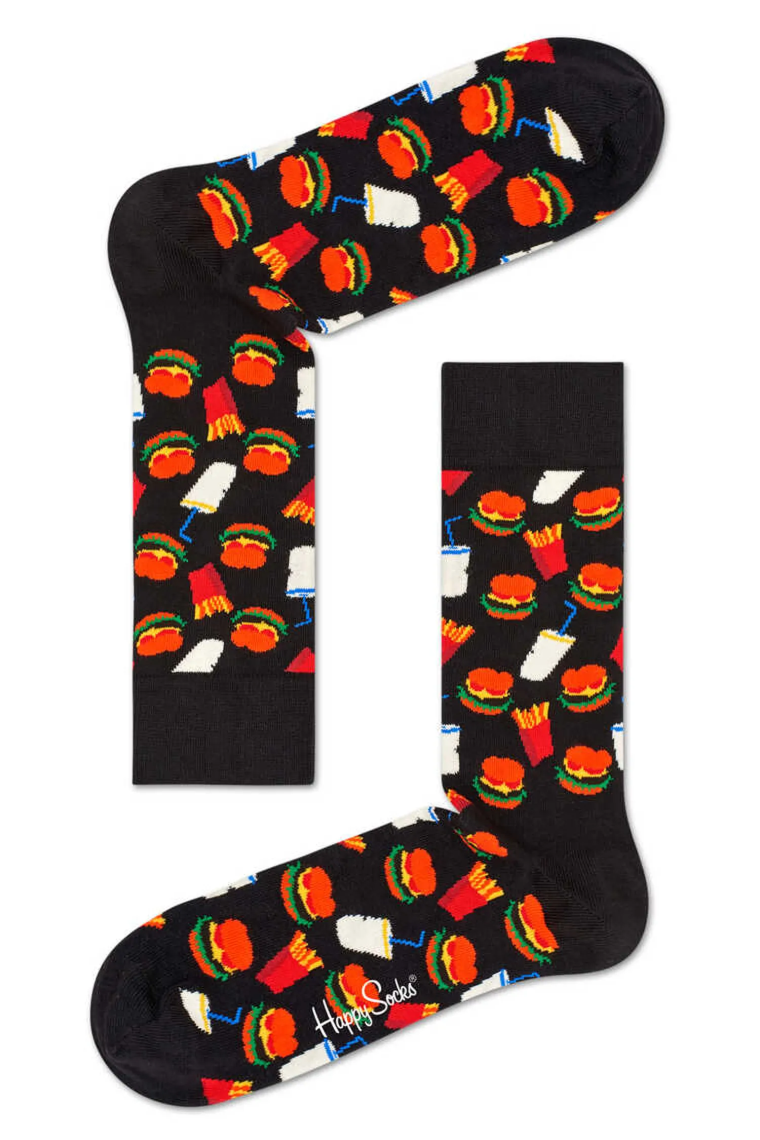Happy Socks Meias-Meias Com Hamburguer