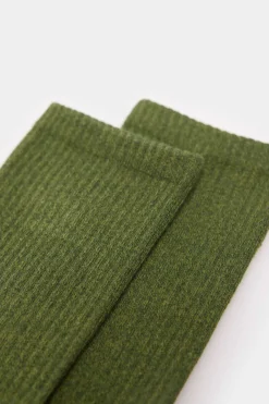 Springfield Meias Em Bicolor Caneladas Verde Escuro Clearance