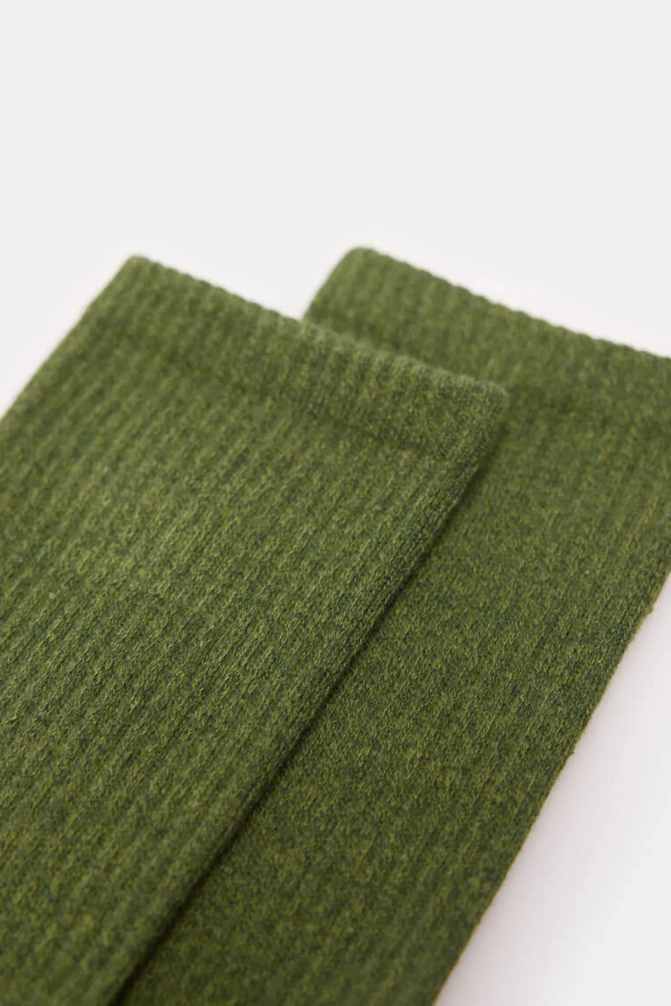 Springfield Meias Em Bicolor Caneladas Verde Escuro Clearance