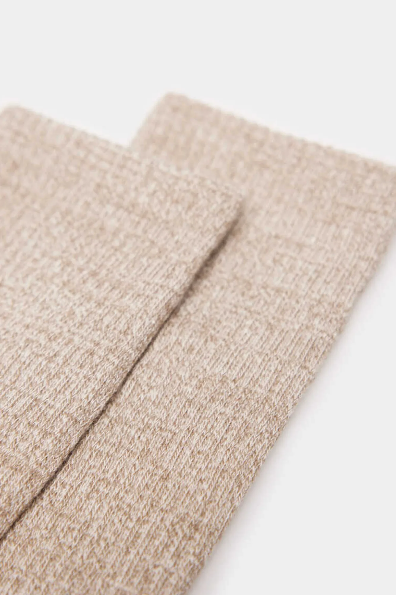 Springfield Meias Em Bicolor Caneladas Branco Clearance