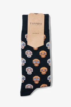 Tiffosi Meias Estampadas Azul Aco Online