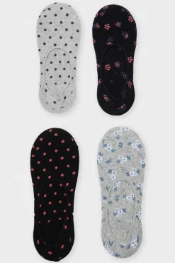 Inside Meias-Meias Pinkie Pack 4 Sortido