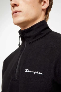 Champion Micropolar Meio Fecho-Eclair Preto Clearance