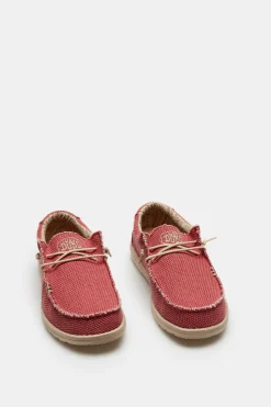 Dude Shoes Mokassins Wally Braided Vermelho Outlet