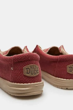 Dude Shoes Mokassins Wally Braided Vermelho Outlet