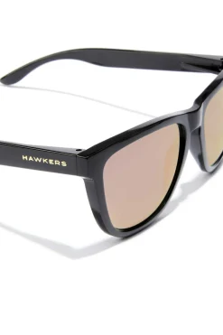Hawkers Oculos De Sol One Raw Rosa Ouro Poarizado Preto Clearance