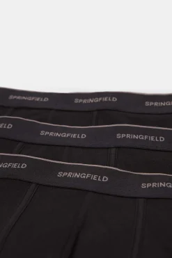 Springfield Pack 3 Boxers Basicos Preto Outlet