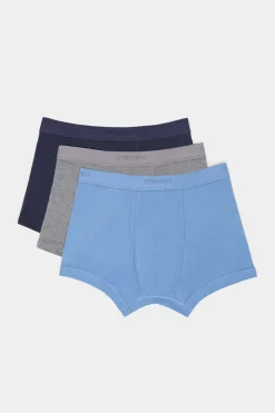 Springfield Pack 3 Boxers Basicos Algodao Marinho New