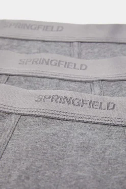 Springfield Pack 3 Boxers Basicos Algodao Cinza Sale