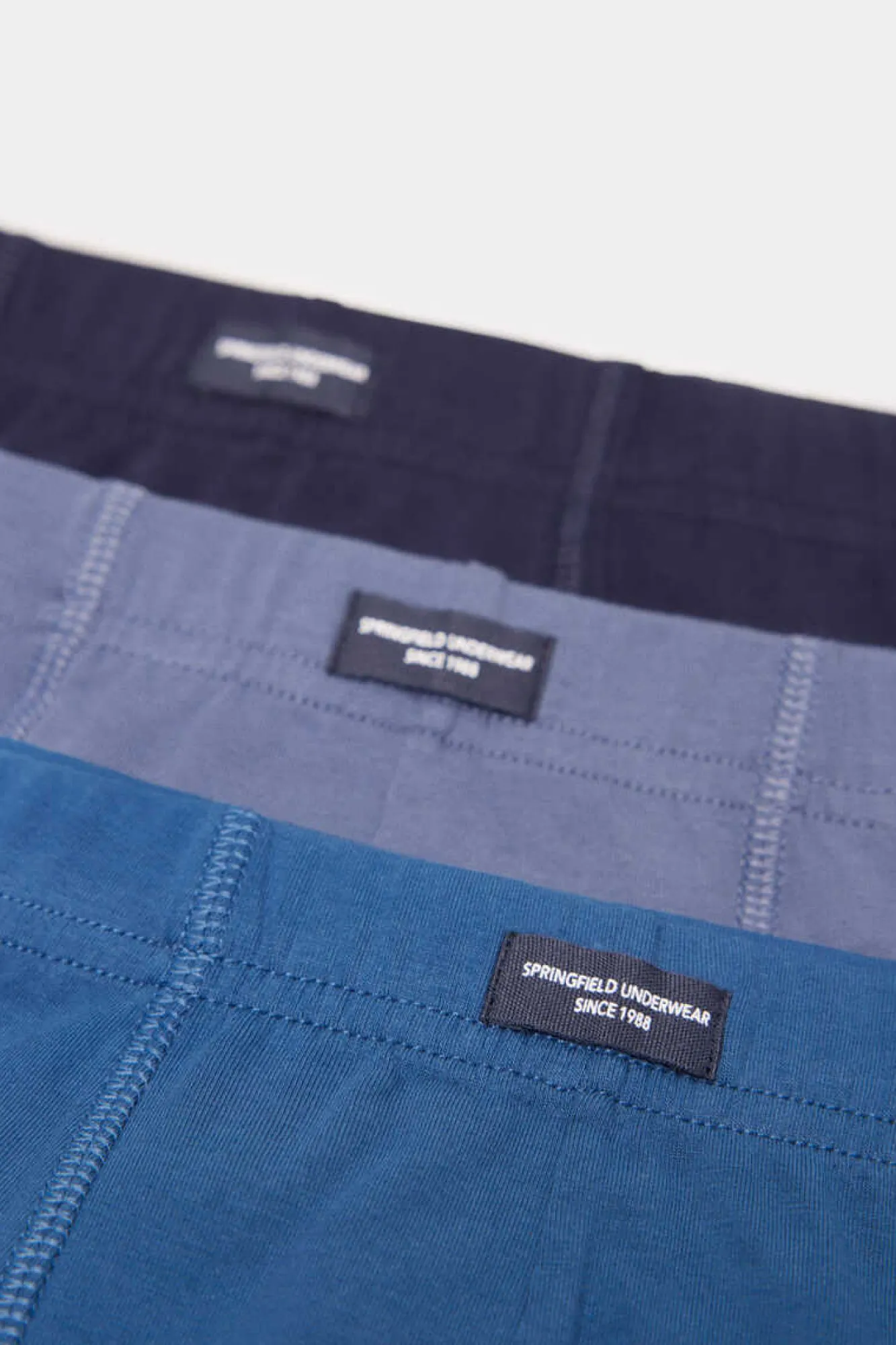 Springfield Pack 2 Boxers Confort Waist De Algodao Azul Aco Online