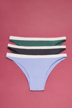 HI&BYE Roupa Interior-Pack 3 Cuecas Brasileiras Multicoloridas: , Lilas, Cinzento