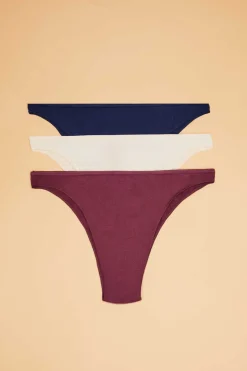 HI&BYE Roupa Interior-Pack 3 Cuecas Brasileiras Multicoloridas: Preto, Bordo, Amarelo