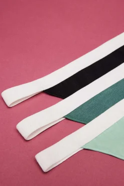 HI&BYE Roupa Interior-Pack 3 Cuequinhas Tanga Multicolor: Preto, Verde-Claro, Verde-Escuro