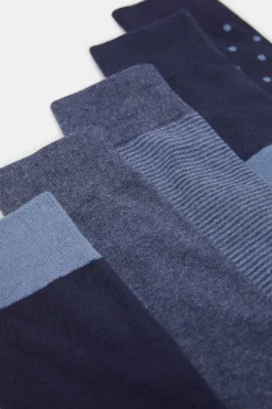 Springfield Pack 5 Meias Azuis Azul Outlet