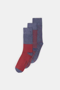 Springfield Pack 3 Meias Bordeaux Vermelho Real Sale