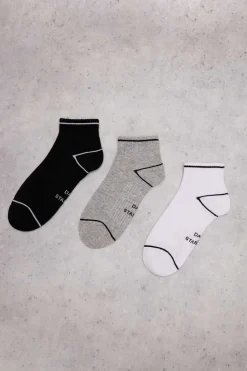 Dash and Stars Meias-Pack 3 Meias Curtas Tecnicas