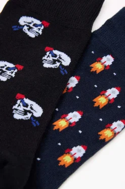 Inside Pack 2 Meias Fantasia Homem Natural Online