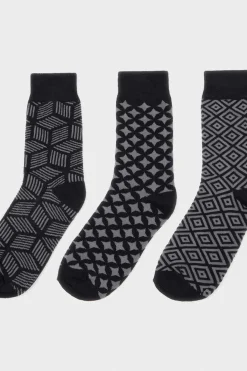 Inside Pack 3 Meias Soquetes Homem Natural Hot