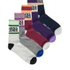 Jack & Jones Pack De 5 Meias Altas Print Desportivo De Riscas Marinho Hot