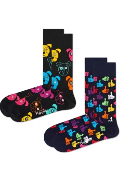 Happy Socks Meias-Pack De 2 Pares De Meias Com Cao