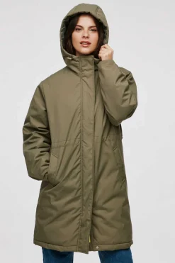 Jack & Jones Sobretudos E Parkas-Parka De Mulher Com Capuz E Cintura Ajustavel