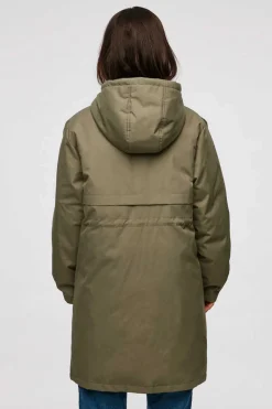 Jack & Jones Sobretudos E Parkas-Parka De Mulher Com Capuz E Cintura Ajustavel