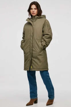 Jack & Jones Sobretudos E Parkas-Parka De Mulher Com Capuz E Cintura Ajustavel