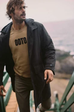 Ooto Parka Impermeavel Capuz Verde Hot