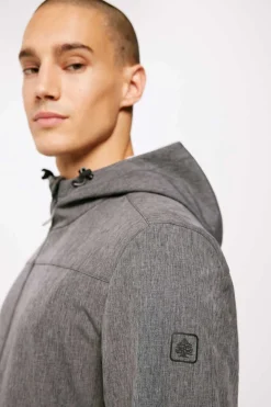 Springfield Parka Tecnica Shoftshell Cinza New