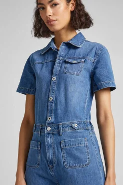 Pepe Jeans Dungareesnew-Peto Largo Vaquero De Manga Corta