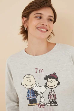 Women'secret Pijamas-Pijama 100% Algodao Snoopy & Cia