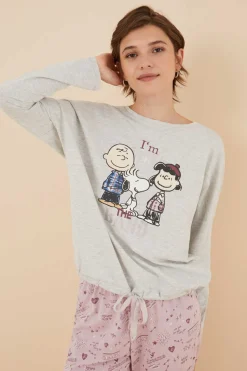 Women'secret Pijamas-Pijama 100% Algodao Snoopy & Cia