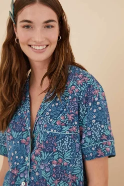 Women'secret Pijamas-Pijama Camiseiro Capri Com Estampado De Moniquilla Em