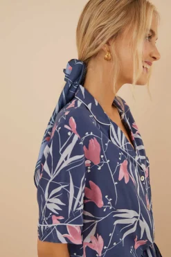 Women'secret Pijamas-Pijama Camiseiro Com Estampado De Flores De Moniquilla