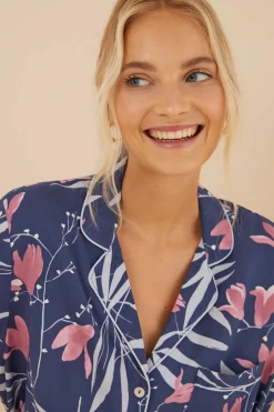 Women'secret Pijamas-Pijama Camiseiro Com Estampado De Flores De Moniquilla