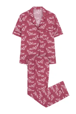 Women'secret Pijamas-Pijama Camiseiro Com Estampado De Garcas De Moniquilla