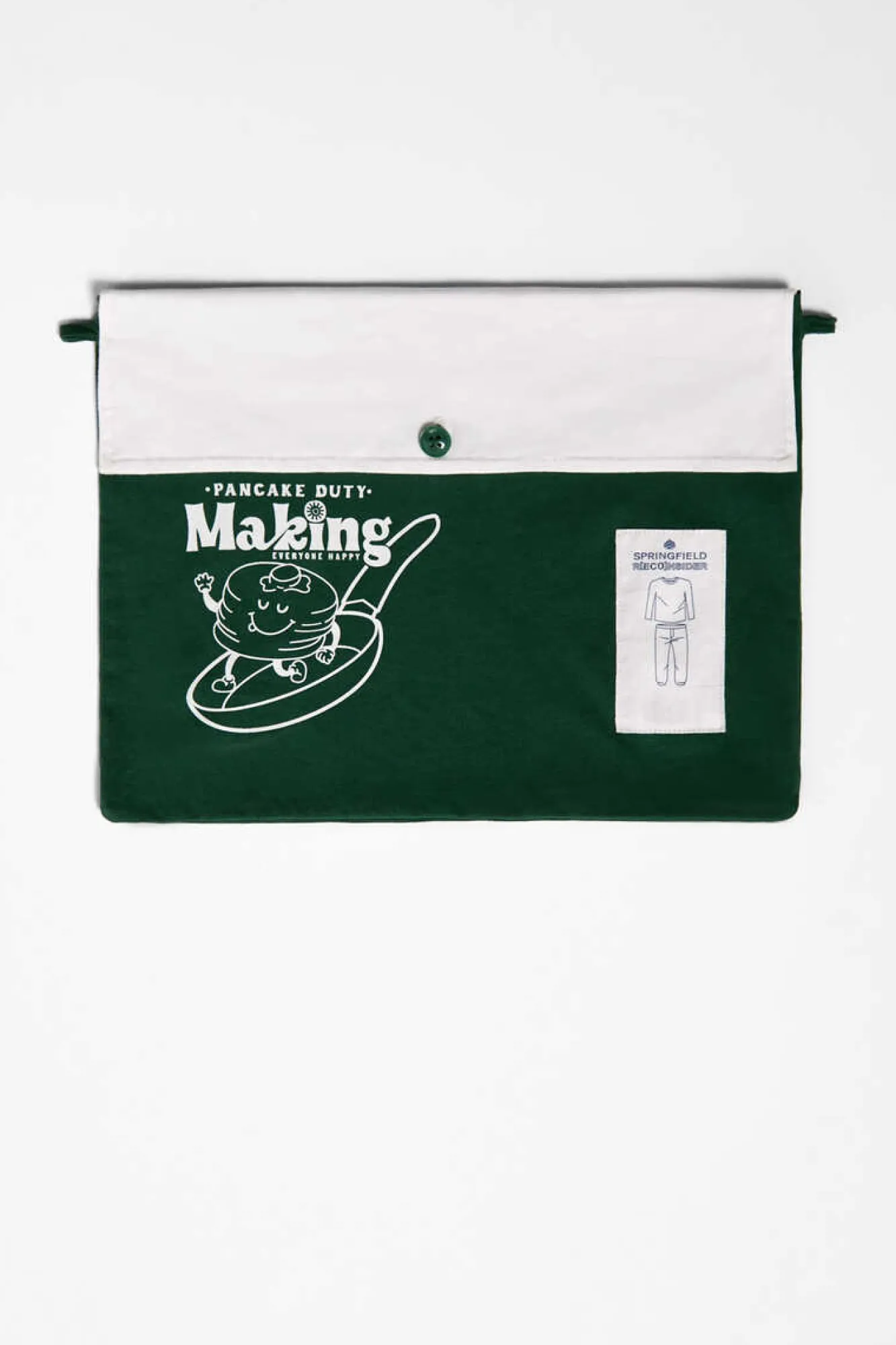 Springfield Pijama Comprido Algodao Pancake Verde Online