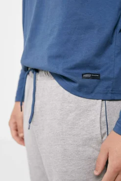 Springfield Pijama Comprido Malha Algodao Torrada Gasolina Clearance