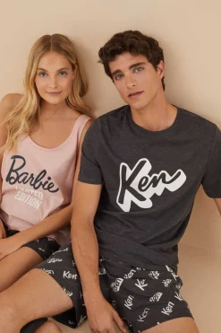 Women'secret Pijamas-Pijama Curto Algodao Da Barbie